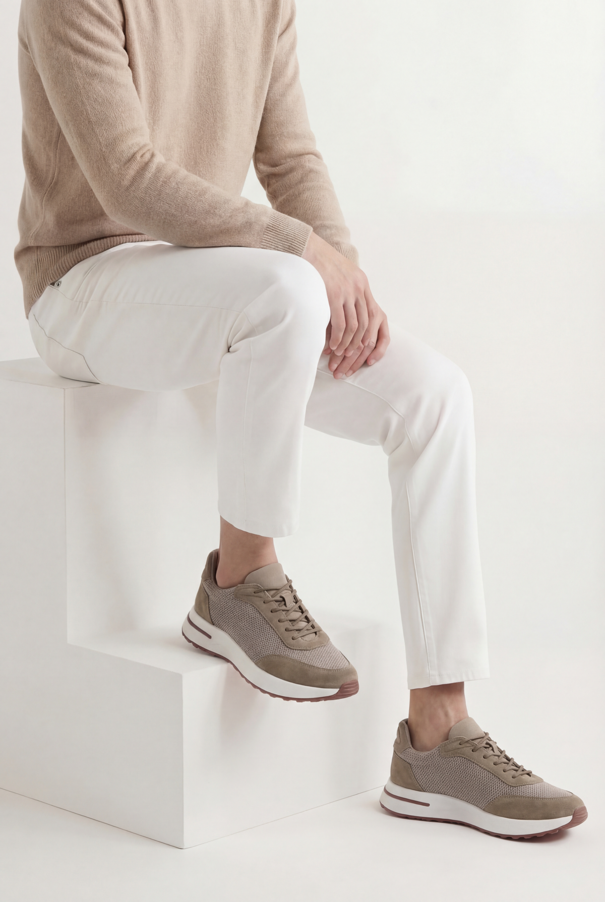 Taupe Stresa Trainer