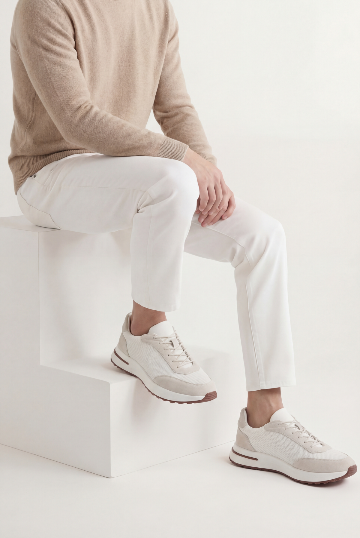 White Stresa Trainer