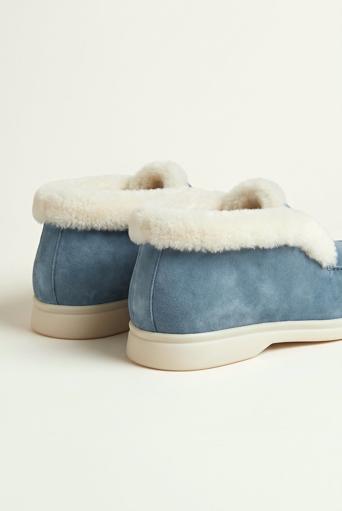 Sky Blue Cortina Shearling Loafer
