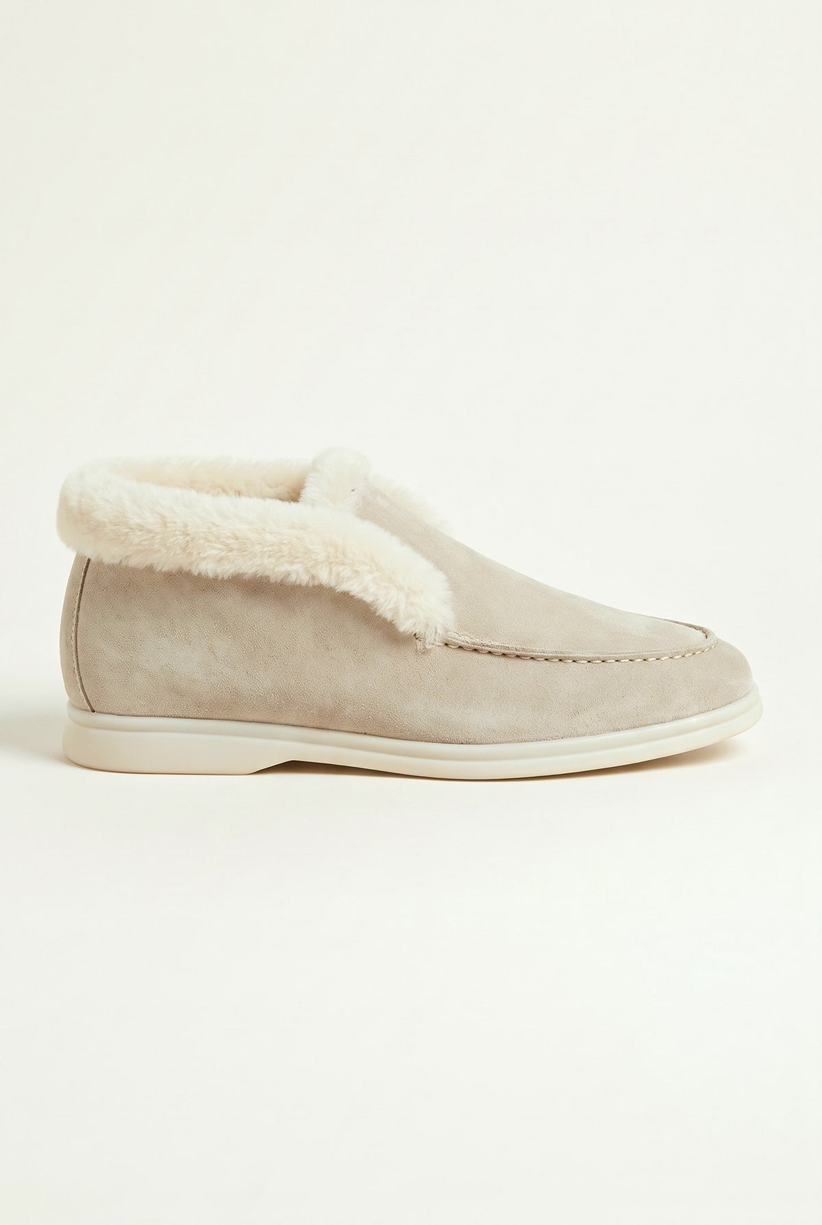 Stone Cortina Shearling Loafer