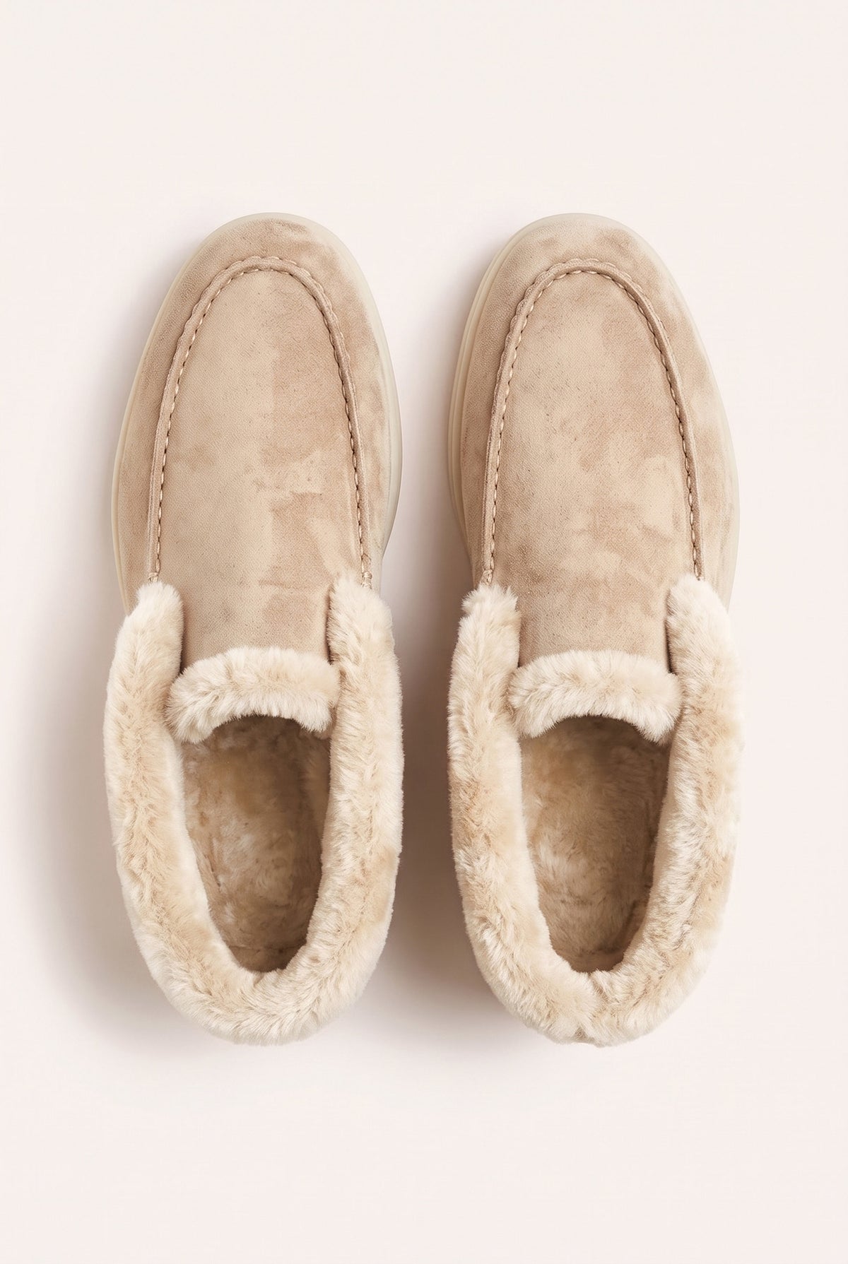 Stone Cortina Shearling Loafer