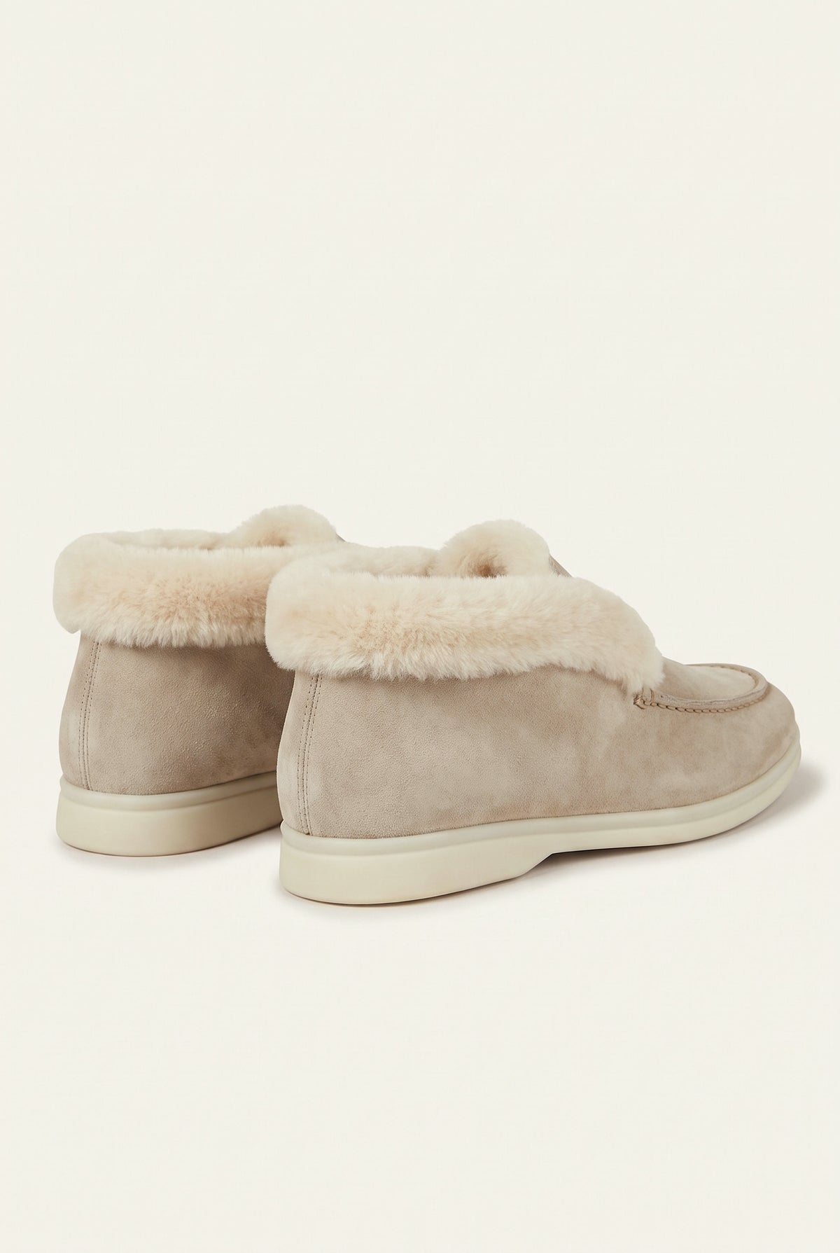 Stone Cortina Shearling Loafer