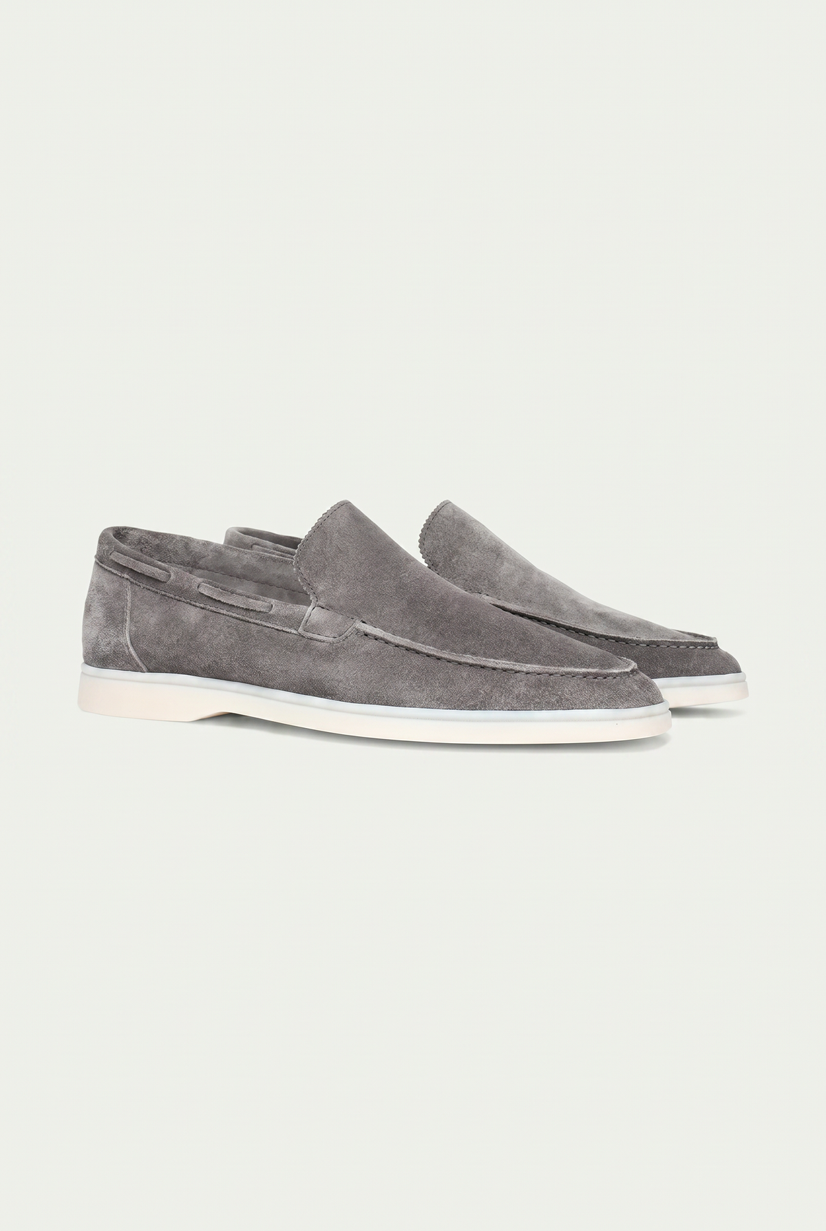 Amalfi Classic Loafer aus Veloursleder Grau