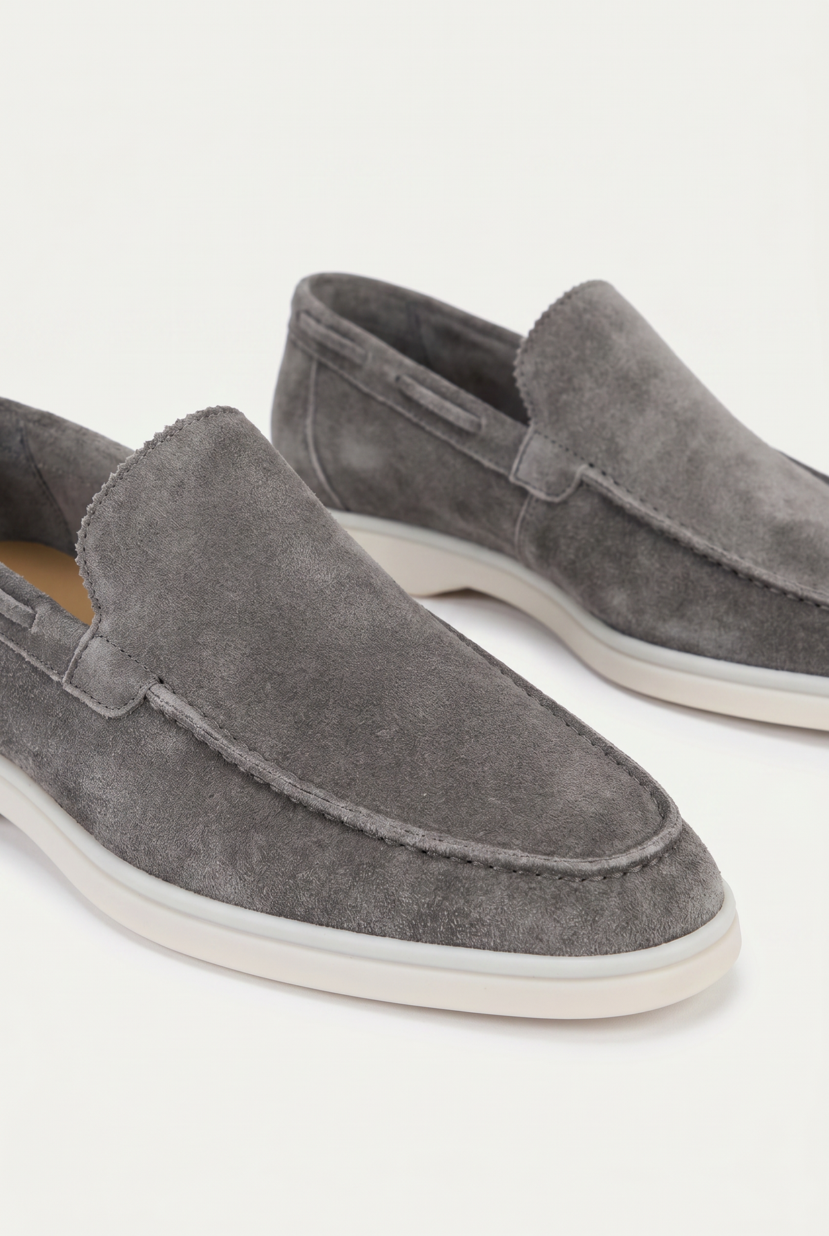 Amalfi Classic Loafer aus Veloursleder Grau