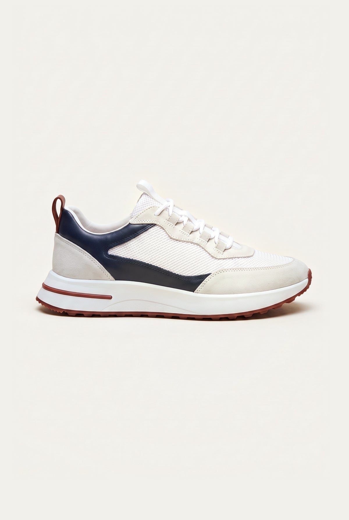 White Navy Como Trainer