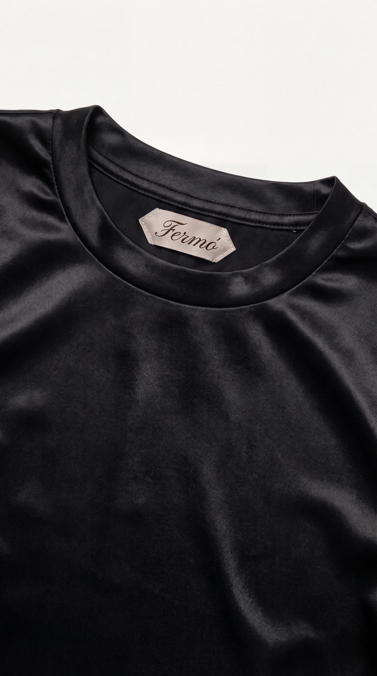 T-shirt a maniche lunghe Portofino nera