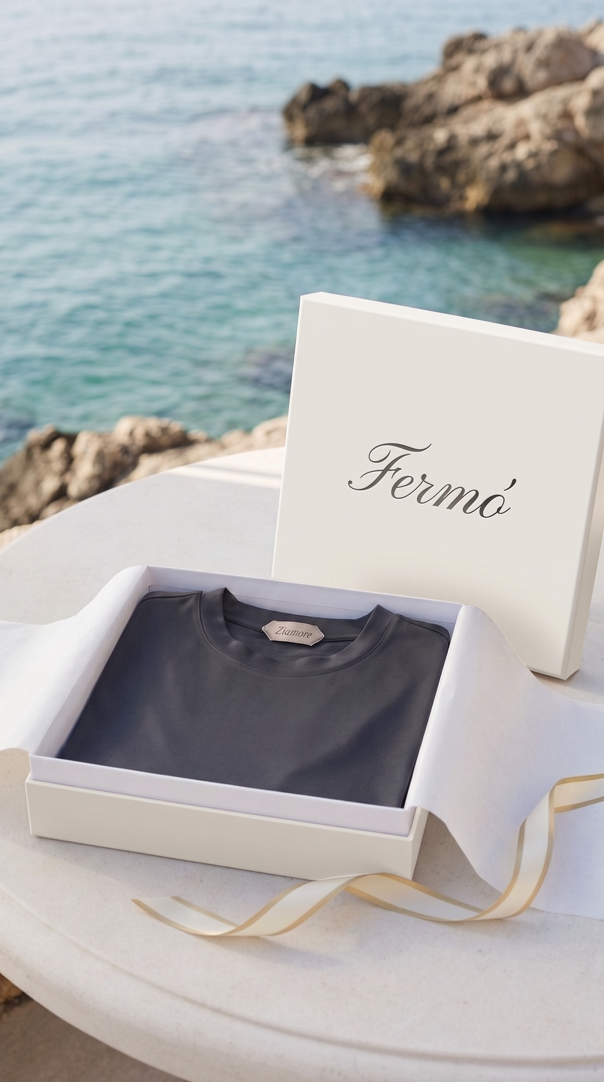Portofino Langarm-T-Shirt Grau