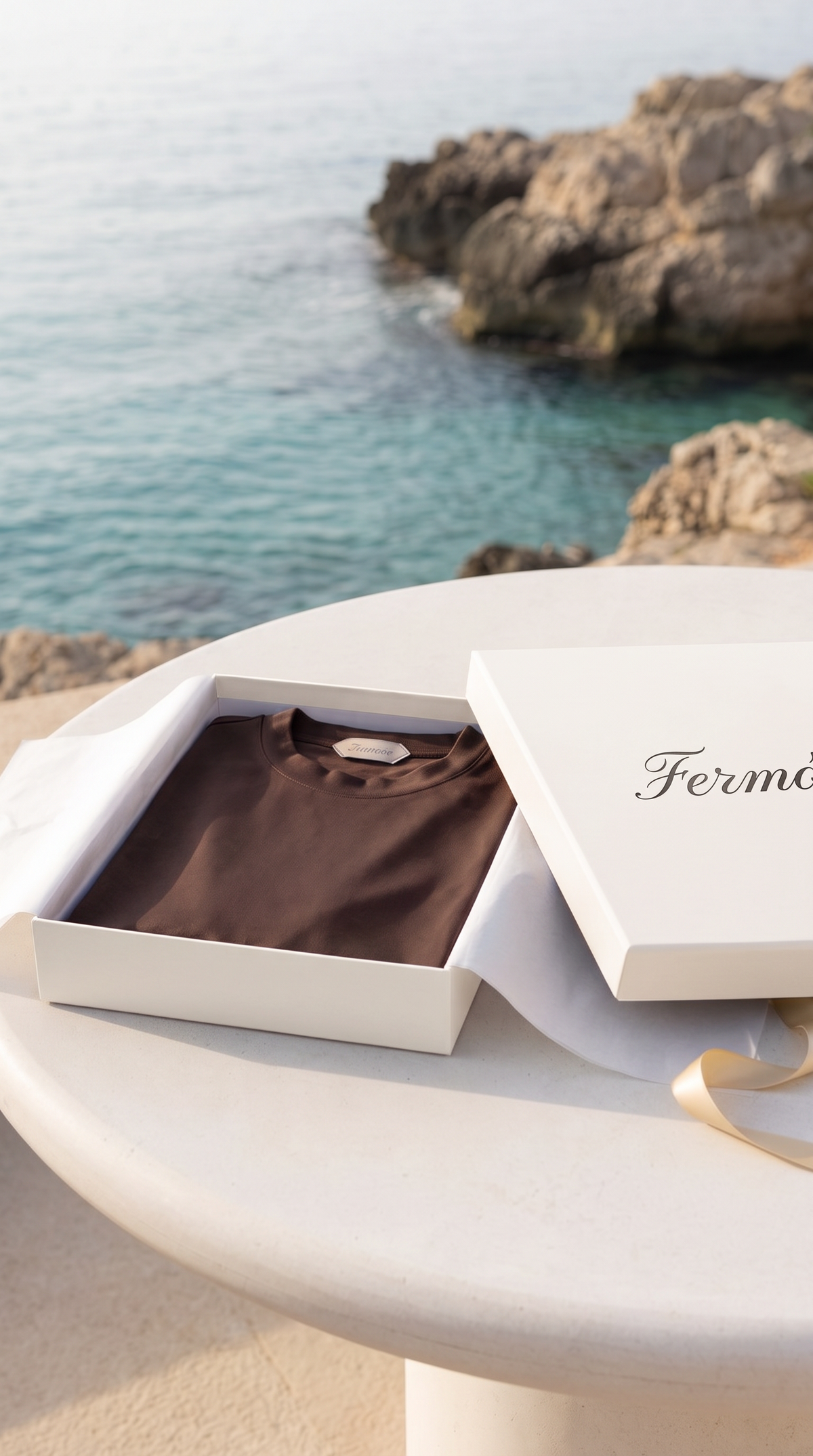 T-shirt Portofino marrone