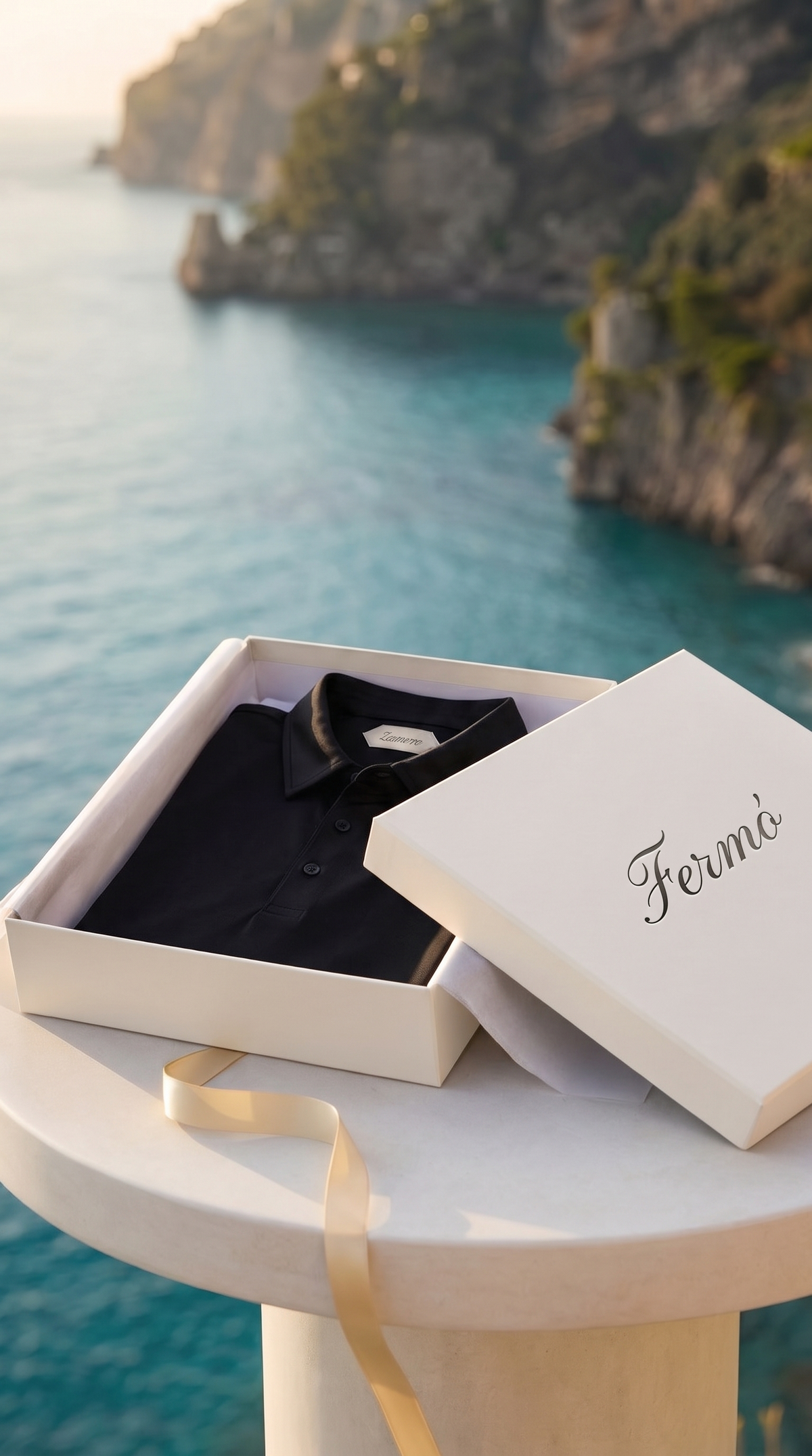 Polo Portofino nero