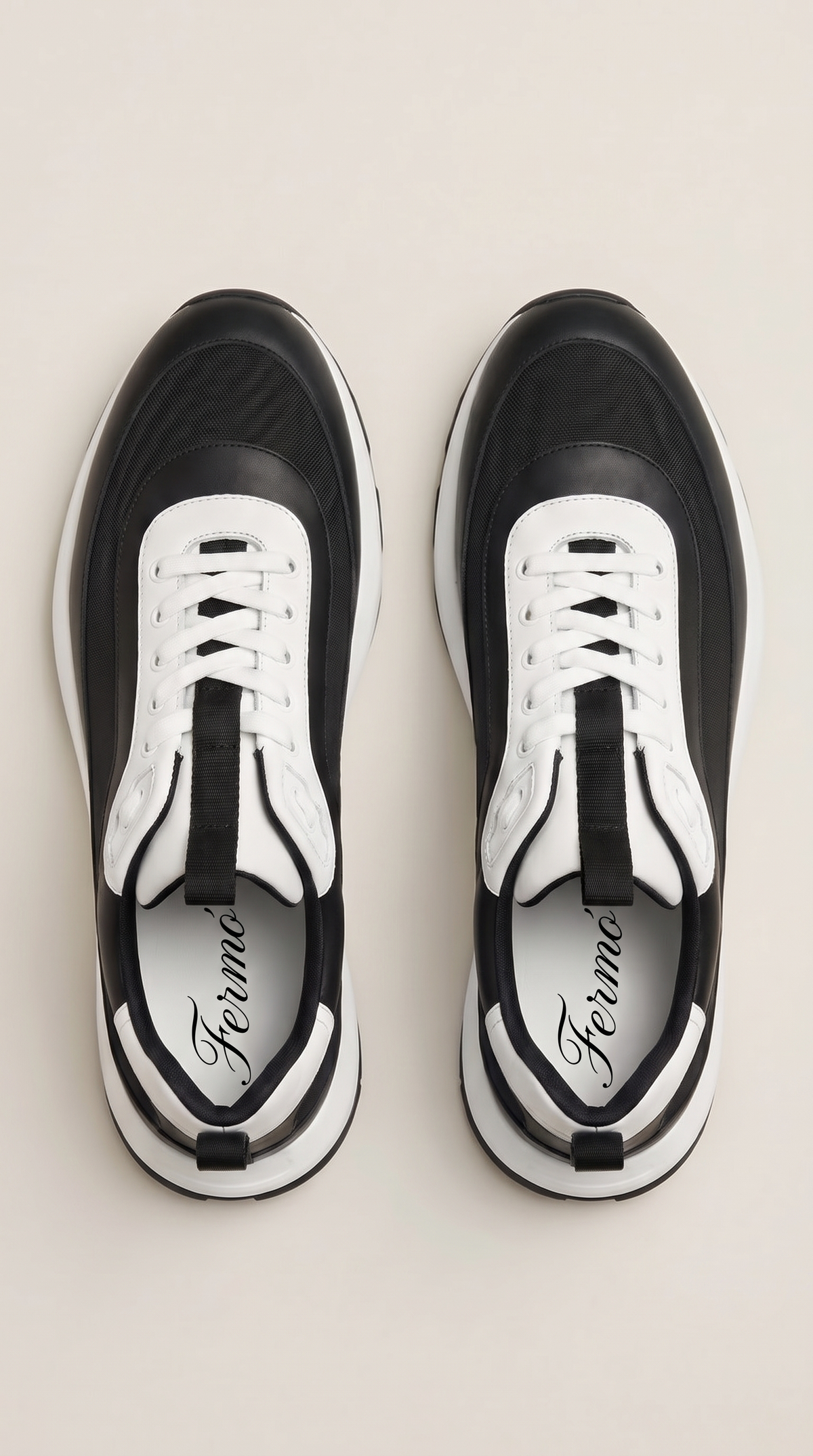 Baskets Rodore noires/blanches