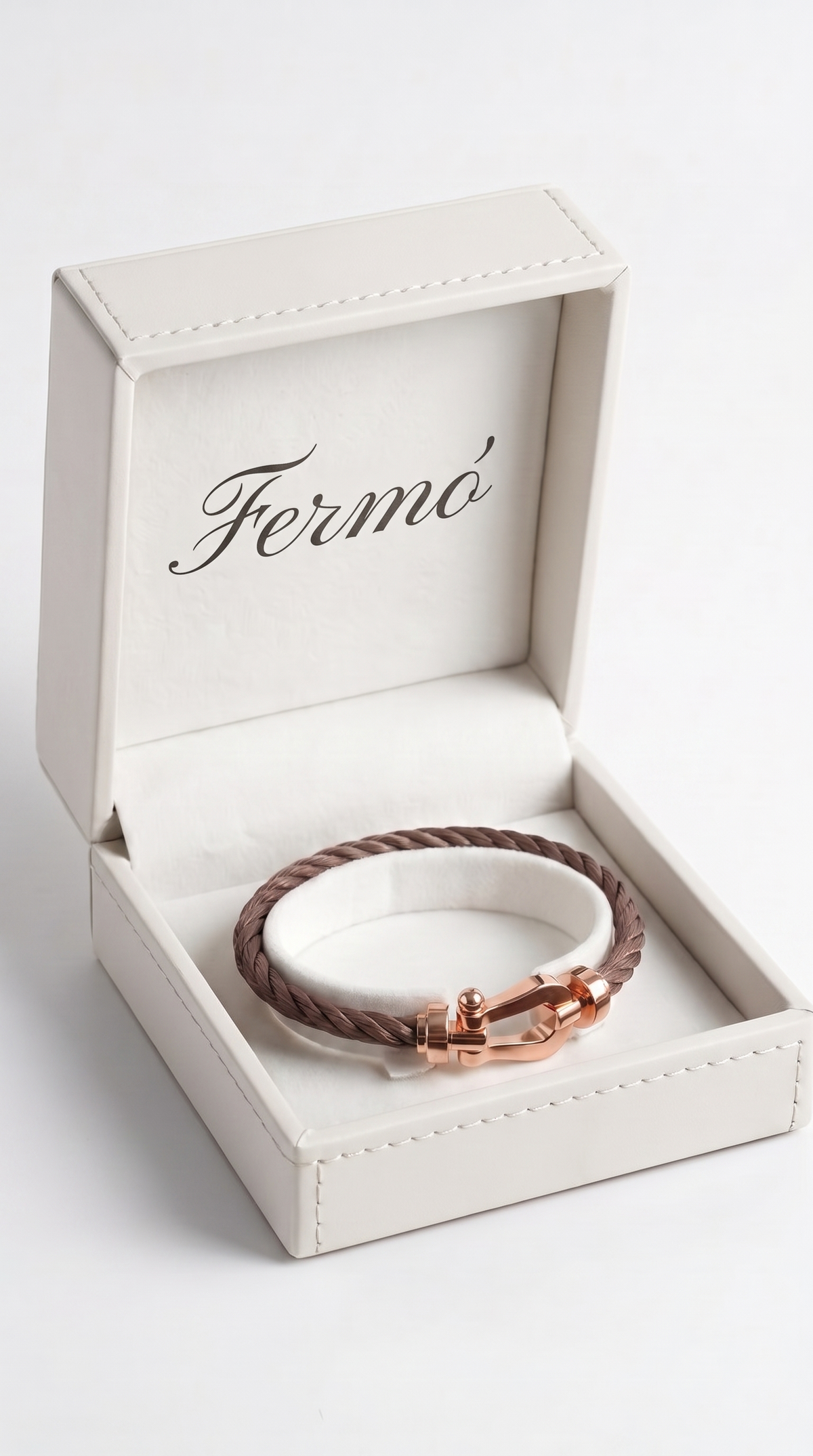 Fermó Yacht Bracelet Taupe/Rose Gold