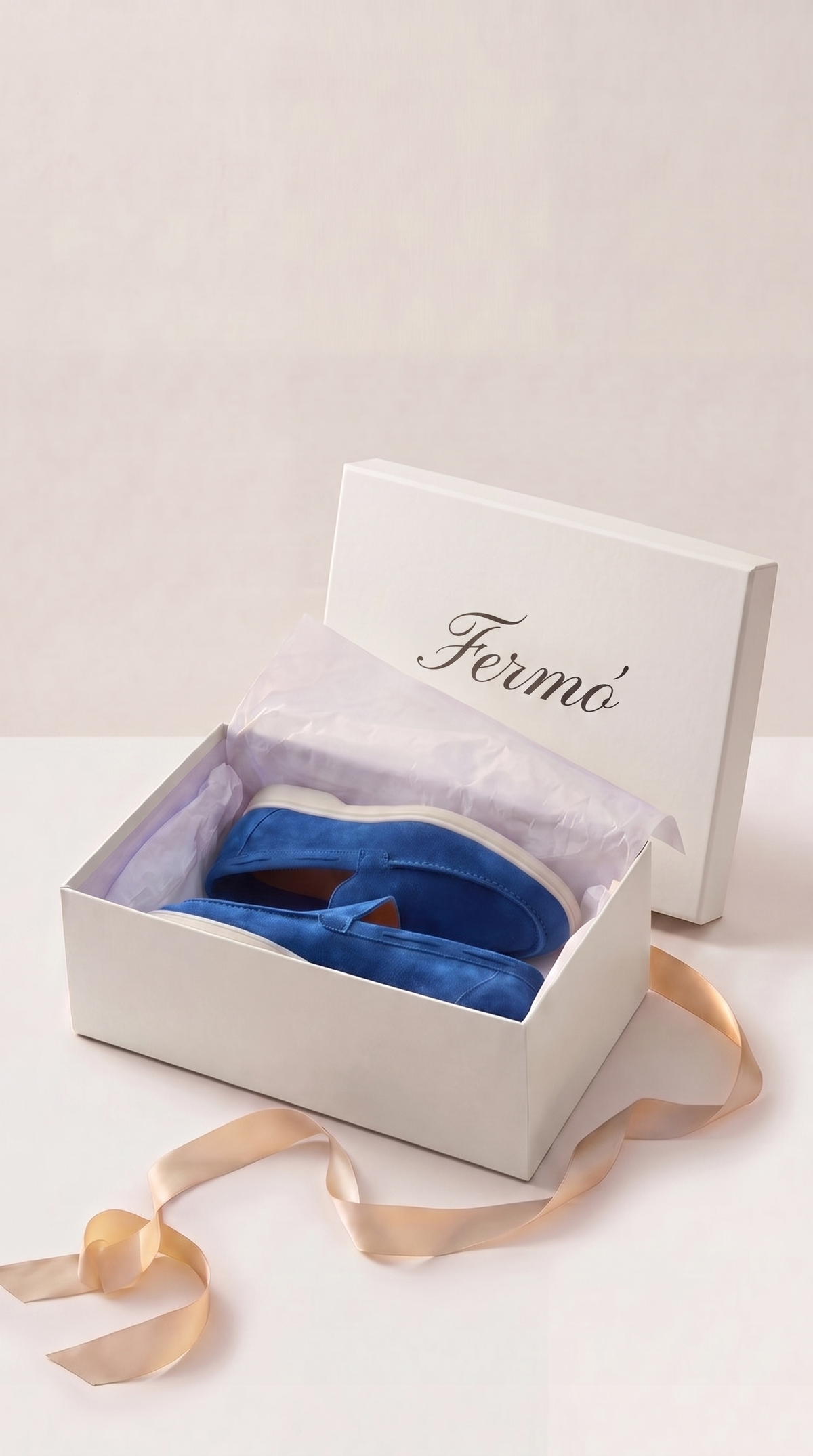 Amalfi Classic Loafer aus Veloursleder Königsblau