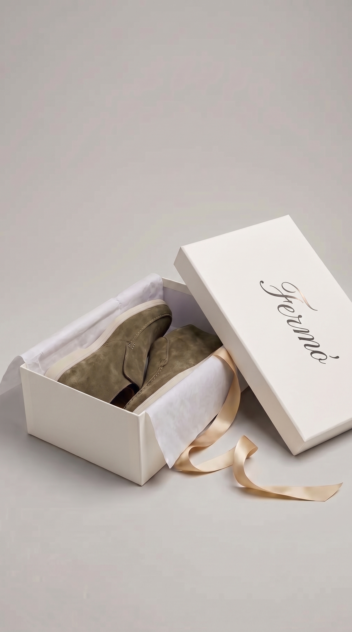 Amalfi suède cityloafer donker taupe