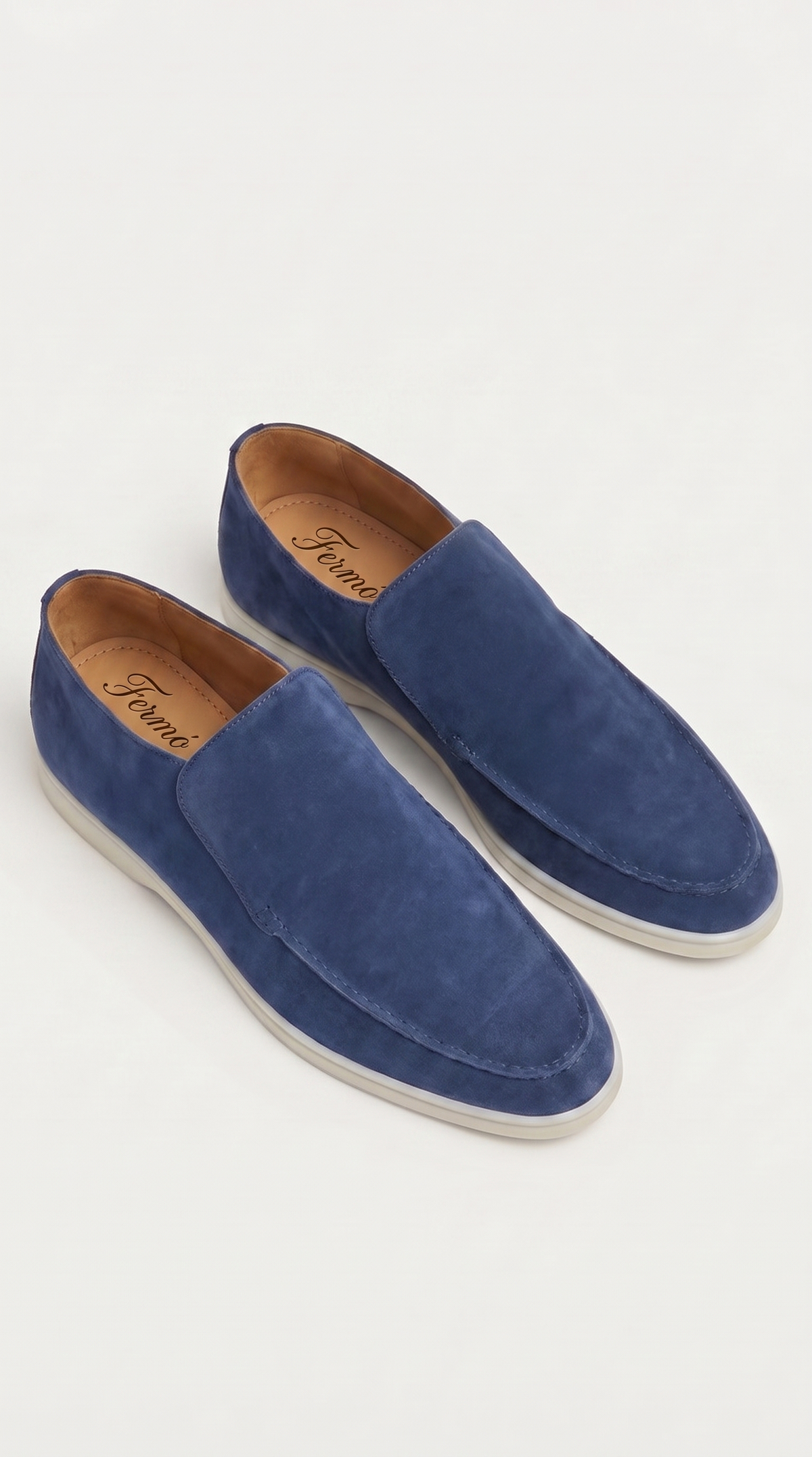 Mocasín urbano Amalfi de ante azul real