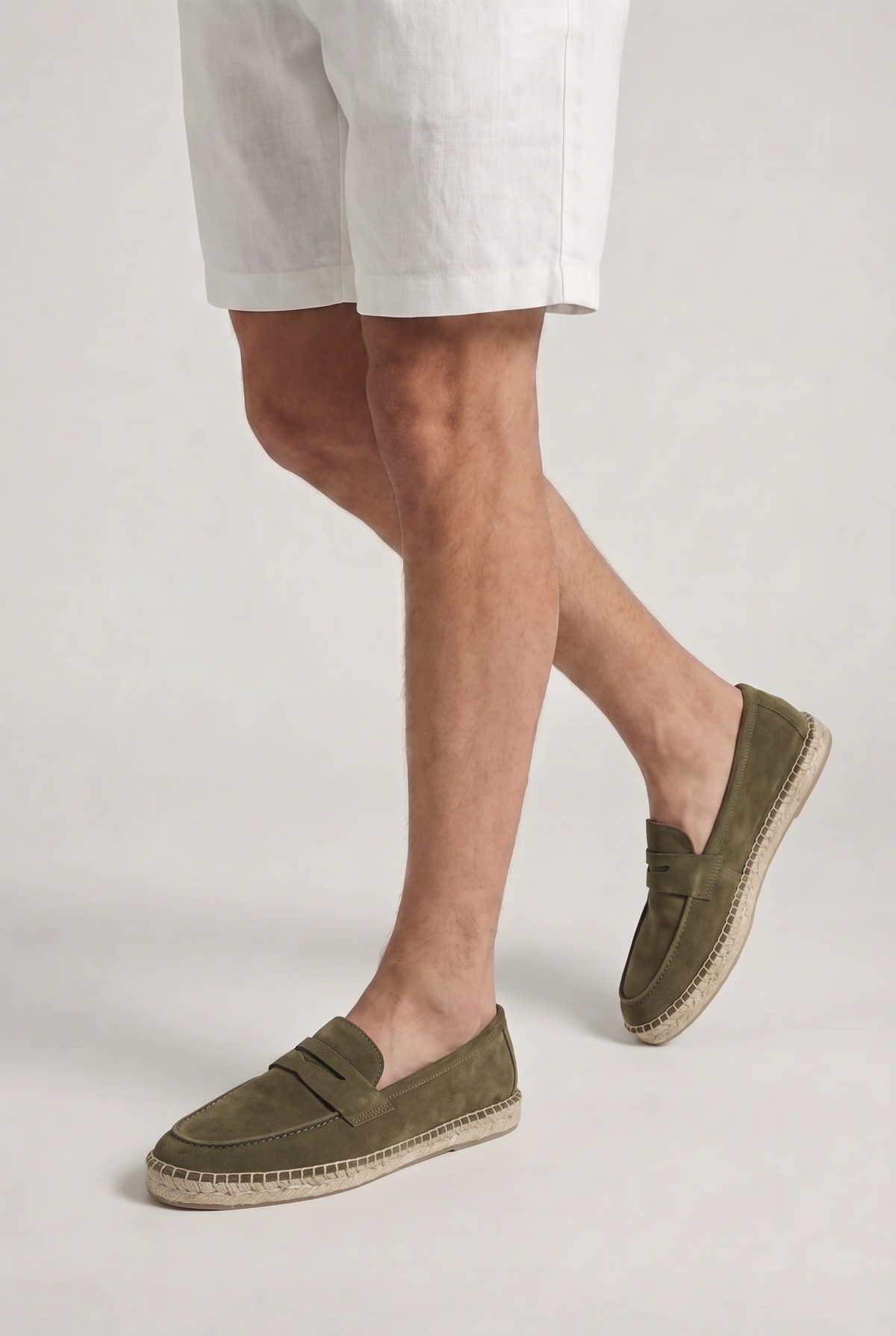 Riviera-Espadrille Olivgrün