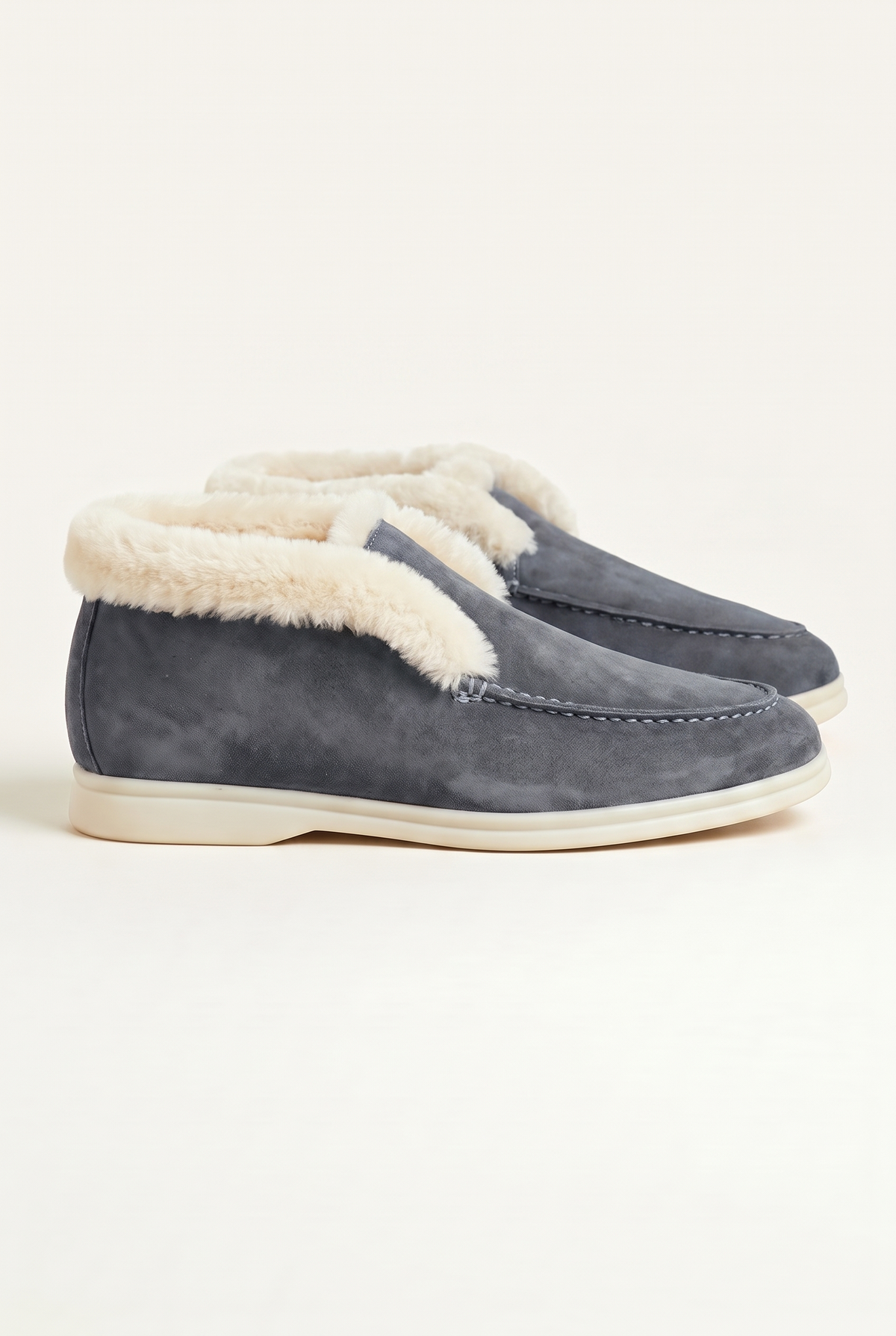 Charcoal Cortina Shearling Loafer